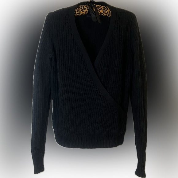 A&F Chunky Knit Wrap Sweater - Picture 4 of 13